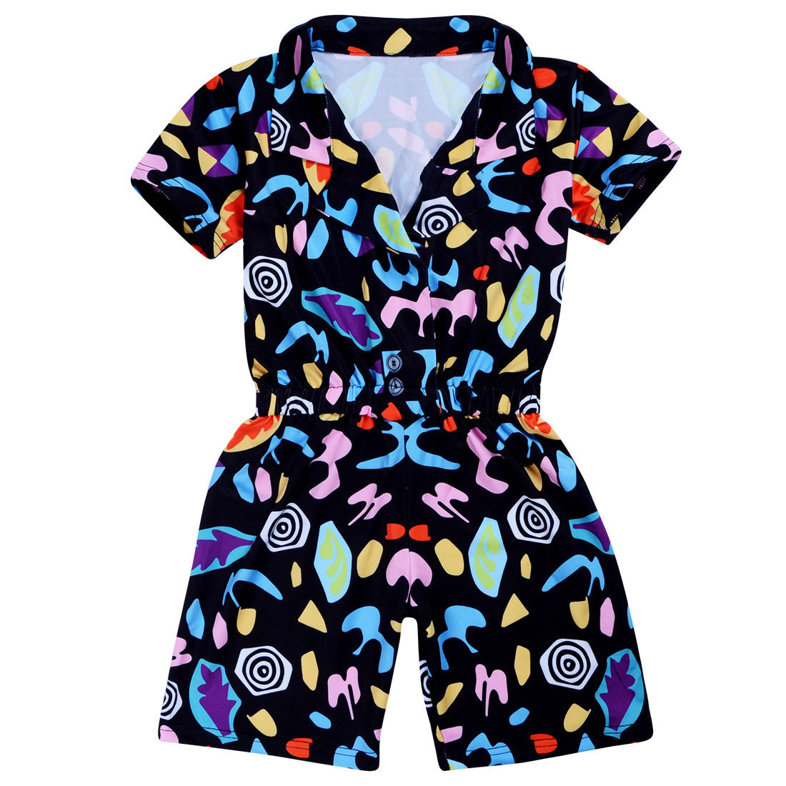 Girls' Model Clothing Short Sleeve Black
