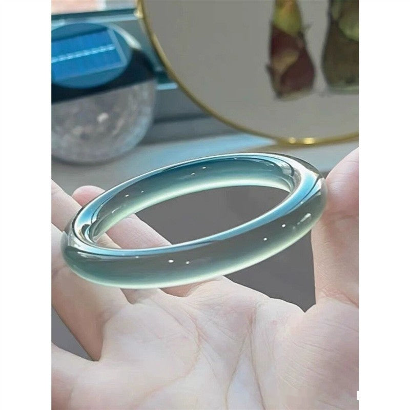 Curry Blue Agate Chalcedony Bracelet High Ice Gift Ornament