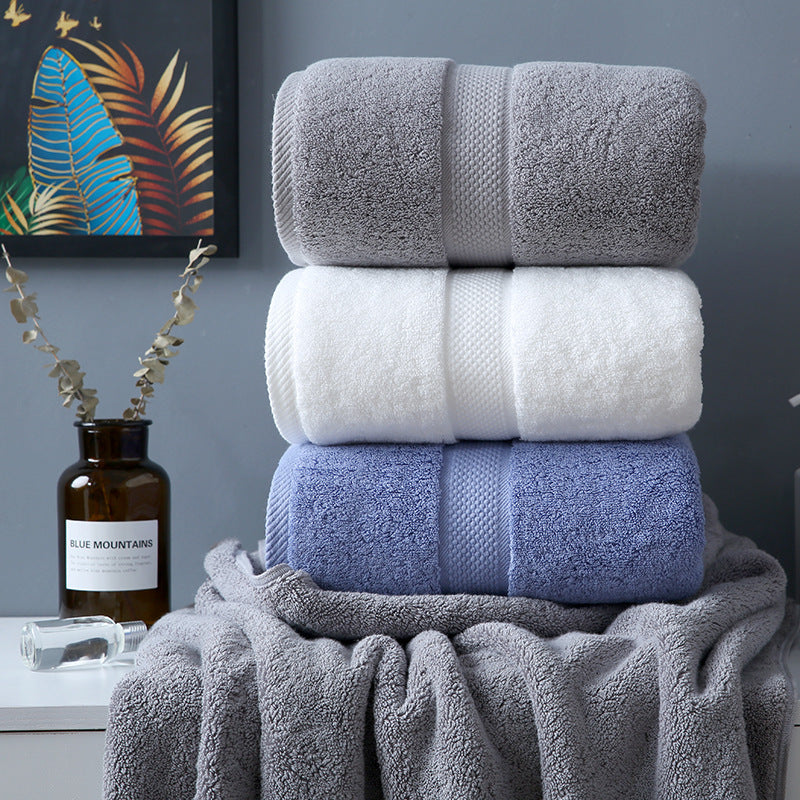 Class A Plus-sized Thick Long-staple Cotton Bath Towel Set 80x160cm