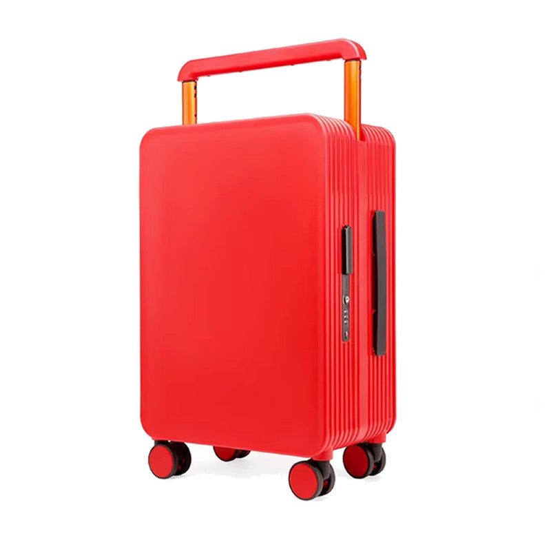Draw-bar Luggage Wide Good-looking Women's Large Capacity Suitcase Red Gift 20 Inch