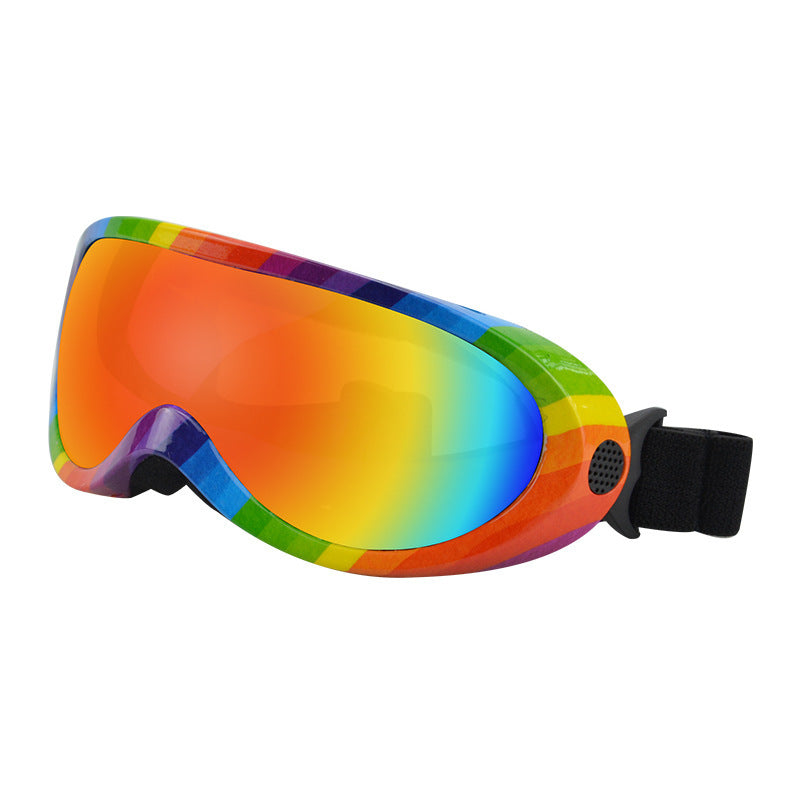 Cat Windproof Glasses Outdoor Pet Cool Sunglasses Rainbow frame