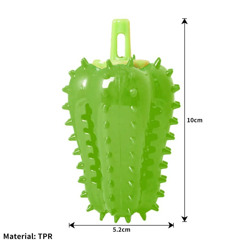Interactive Dog Teething Chili Chewers Toy Interactive Toys Dog Toys Green