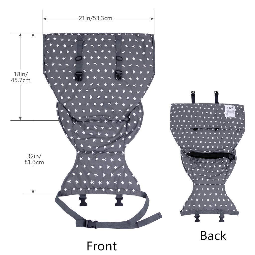 Portable Baby Dining Chair Bag Baby Safety Seat Dark Grey