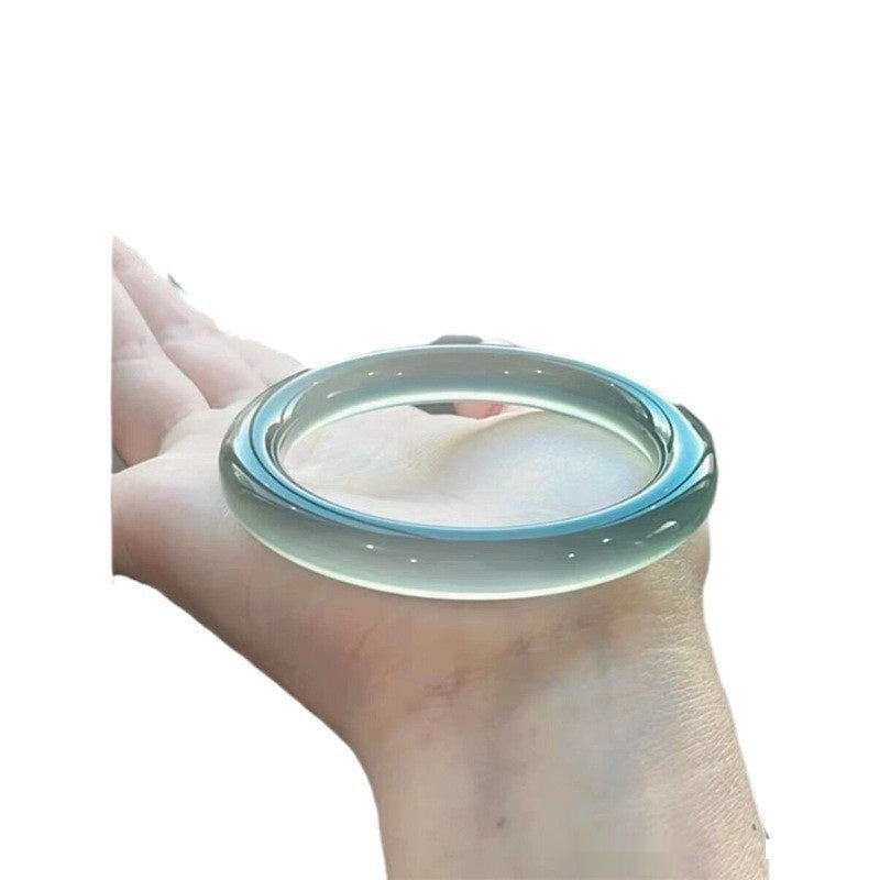 Curry Blue Agate Chalcedony Bracelet High Ice Gift Ornament