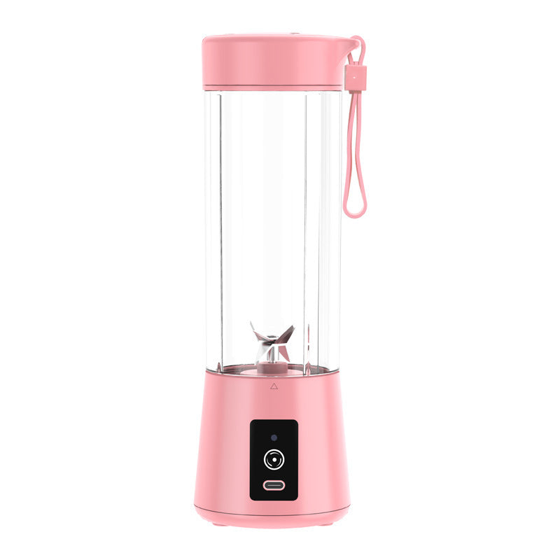 10 Colors Portable Small Electric Juicer Stainless Steel Blade Cup Juicer Fruit Automatic Smoothie Blender Kitchen Tool Pink