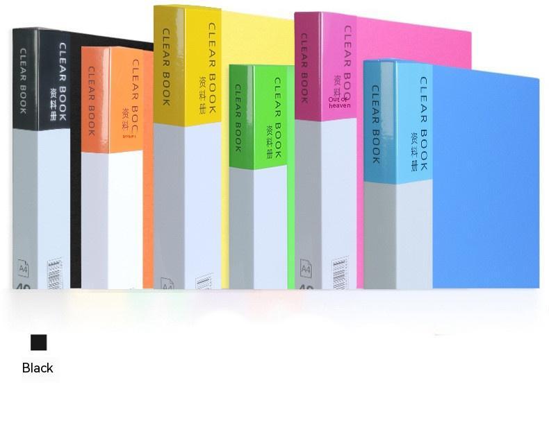 File Book Loose-leaf Classification Storage Folder Black