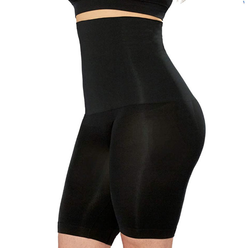 Women's High Waisted Abdomen And Hip Panties Black