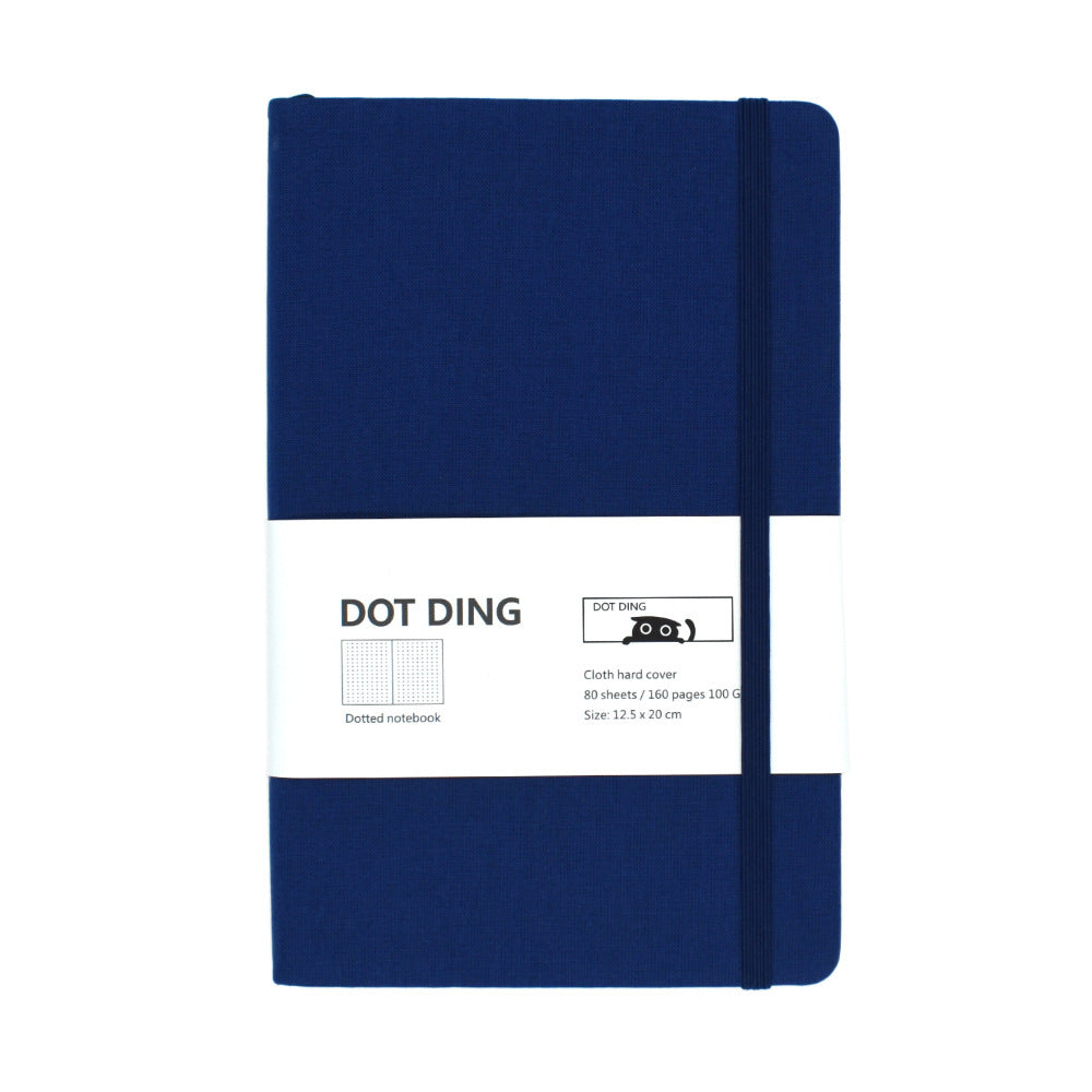 journal canvas point grid Blue A5