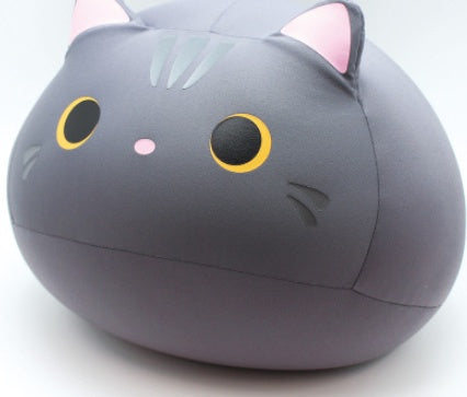 Pillow sofa waist cat doll cute animal pillow Grey