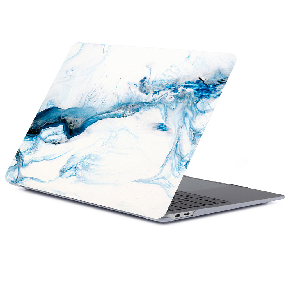 Notebook Marbled Frosted Protective Case Ice blue