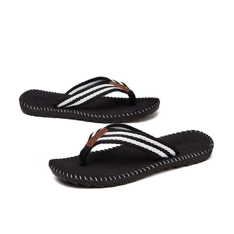 4 Colours Beach Sandals Men Shoes Black