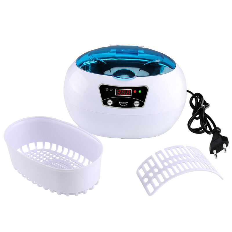 Ultrasonic cleaning machine for home White blue