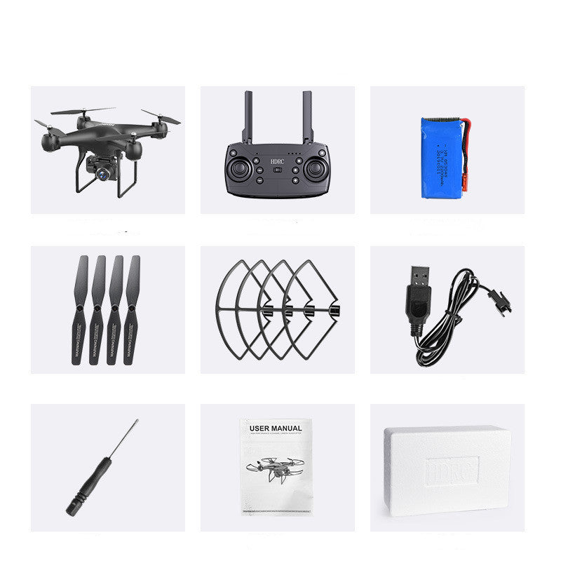Four-axis remote control toy plane Black