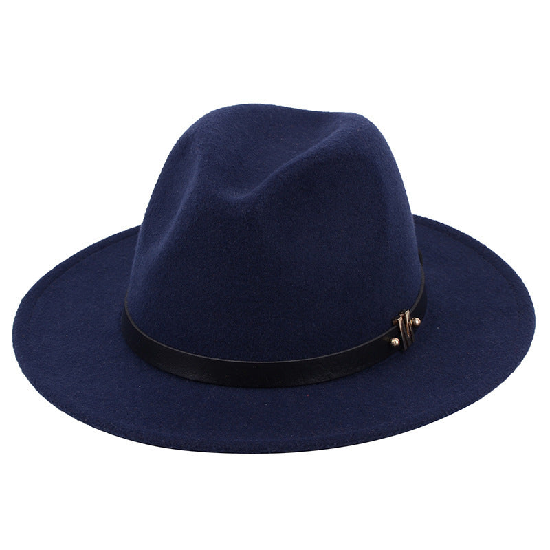 British black jazz hat Navy Blue
