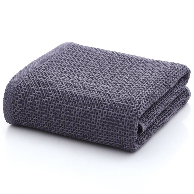 100% cotton honeycomb face towel Blue 70x140cm