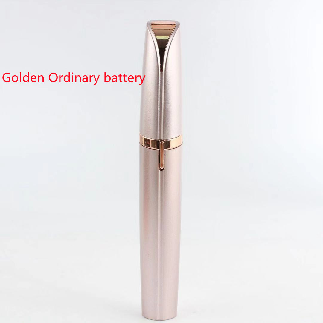 Flawlessly Brows Electric Eyebrow Remover Golden Ordinary battery