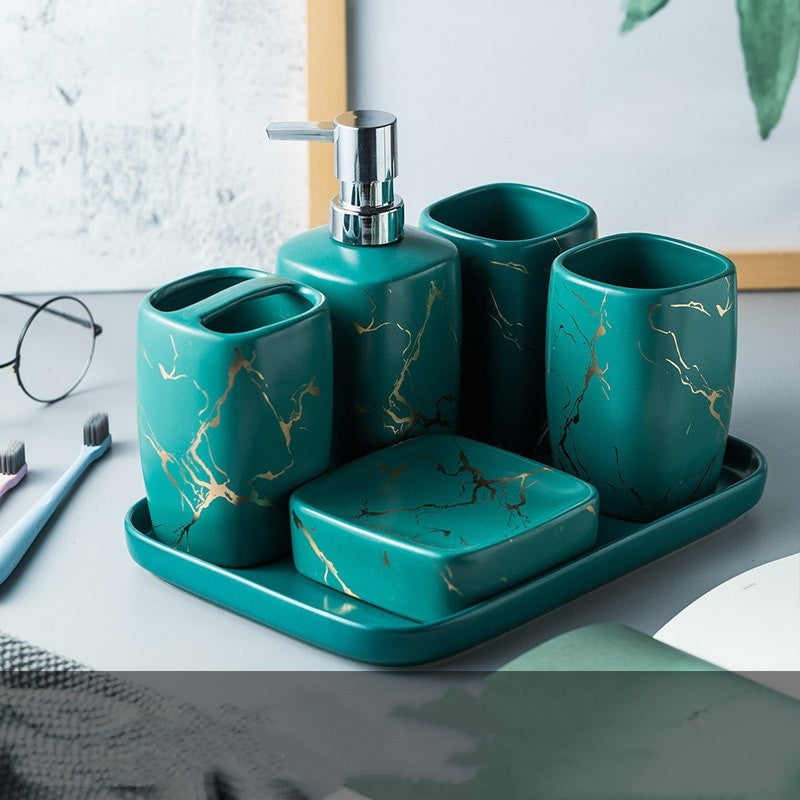 Wash bathroom, gift, mouthwash cup, bathroom Green Q6pcs