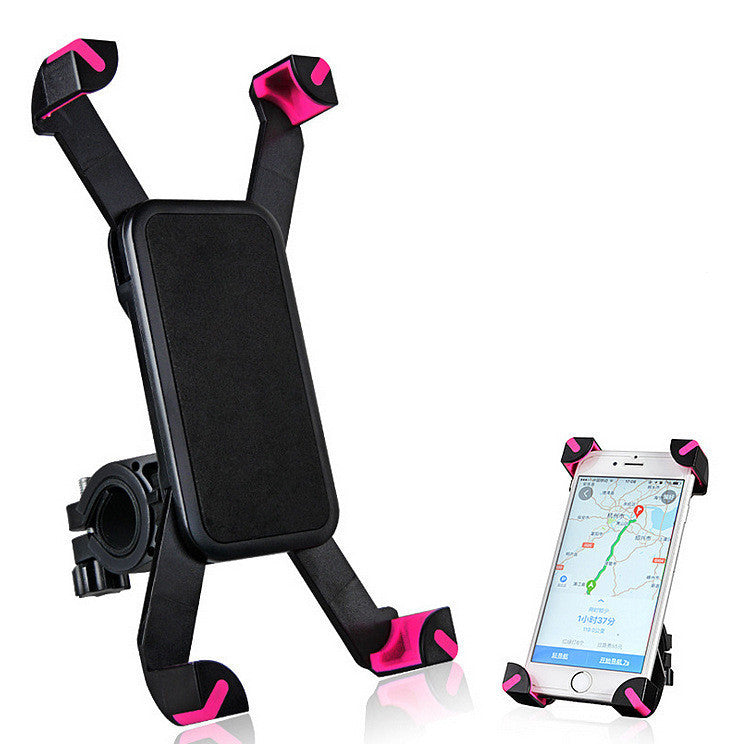 Bicycle Mobile Phone Holder Tough Nylon Bicycle Support Mei red Motorcycle