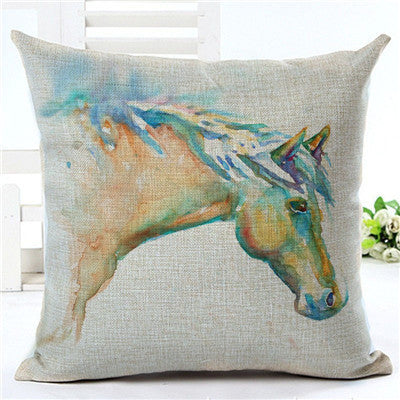 Horse pattern pillow pillowcase 7 style 45×45cm