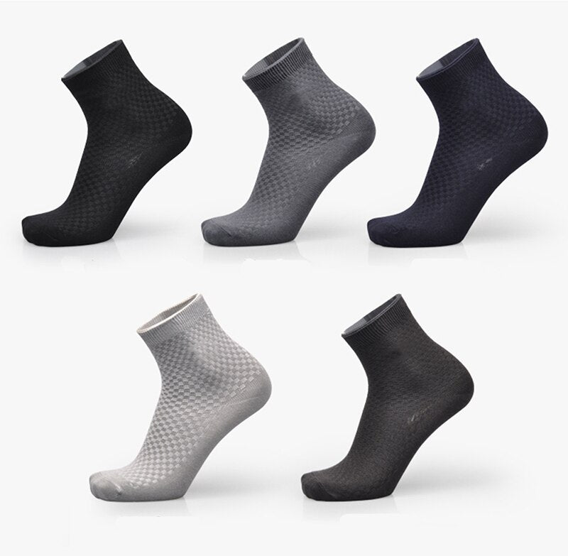 Socks men's new bamboo fiber men's socks 5color