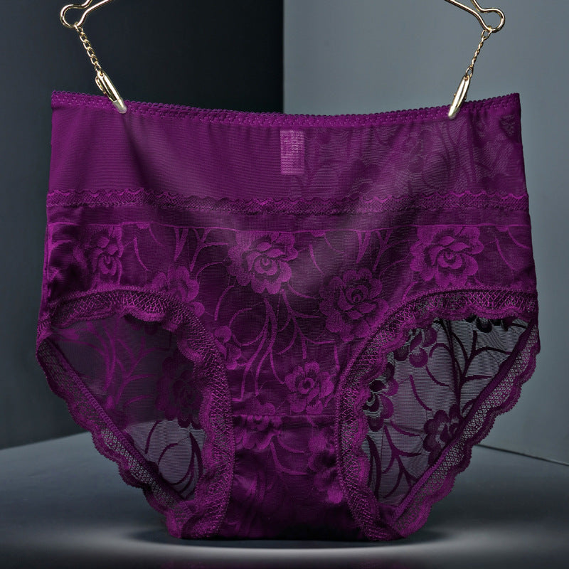 Lace seamless women underwear Purple