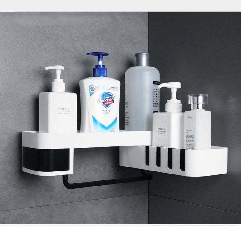 Bathroom corner shelf Black and white