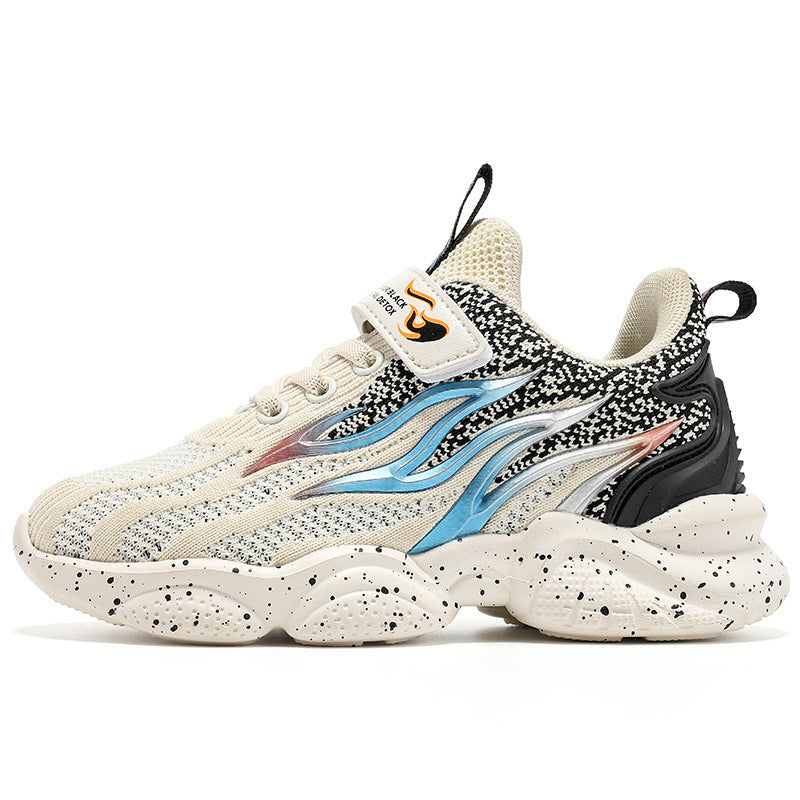 Boys sneakers fashion mesh old sneakers Beige