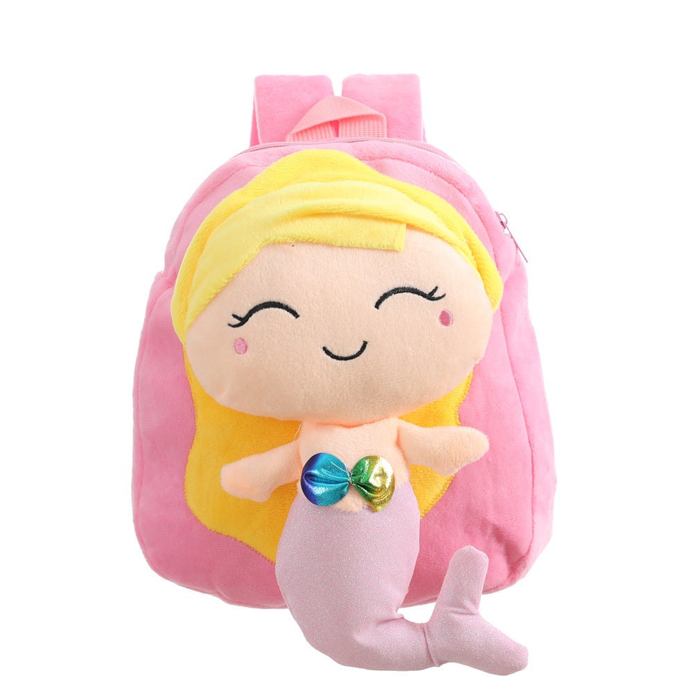 Kindergarten Cute Boys And Girls Baby 1to3to44to5 Years Old Children's School Bag Pink