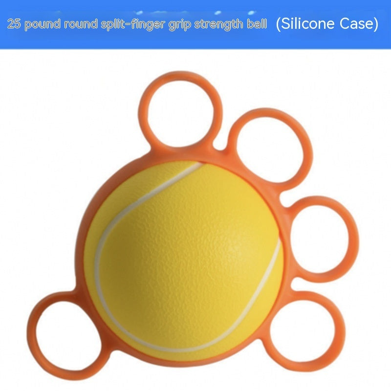 Four-finger Thorn Ball Primary Grip Training Soft Ball Massage Ball Orange
