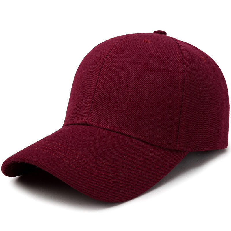 Fashion Baseball Women Hats Men Hats Caps Wine Red