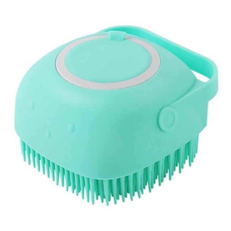 Pet silicone massage bath brush Blue