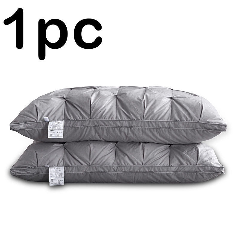 Five-star Hotel Down Pillow 95 White Goose Down Pillow Grey 48X74cm