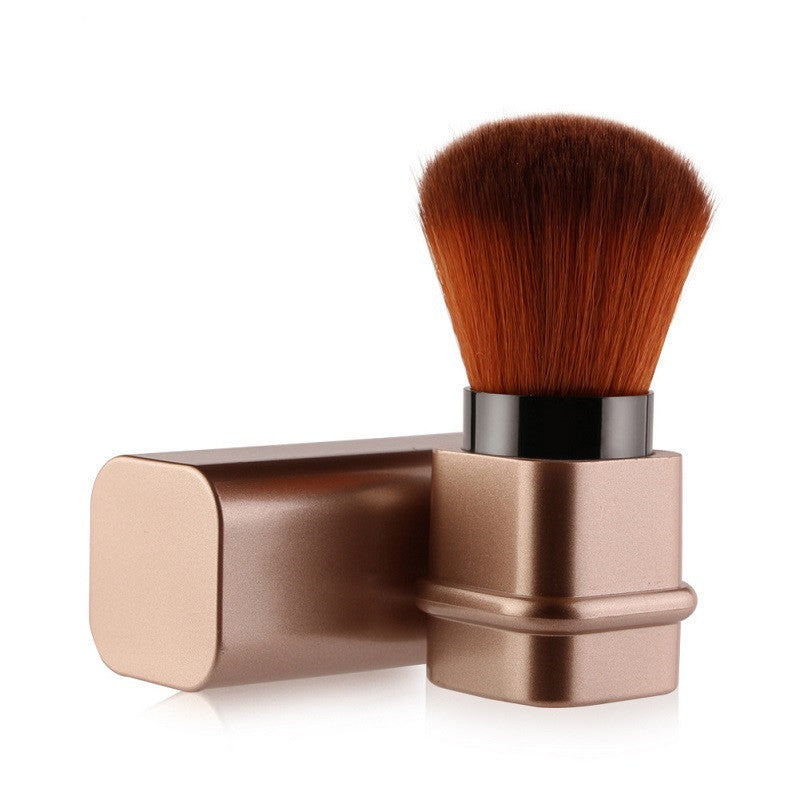 Portable Single Makeup Brush Gold