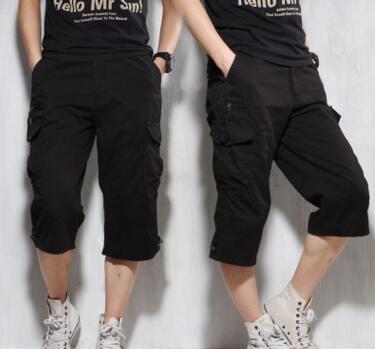 Men's Summer Leisure Cropped Cotton Pants