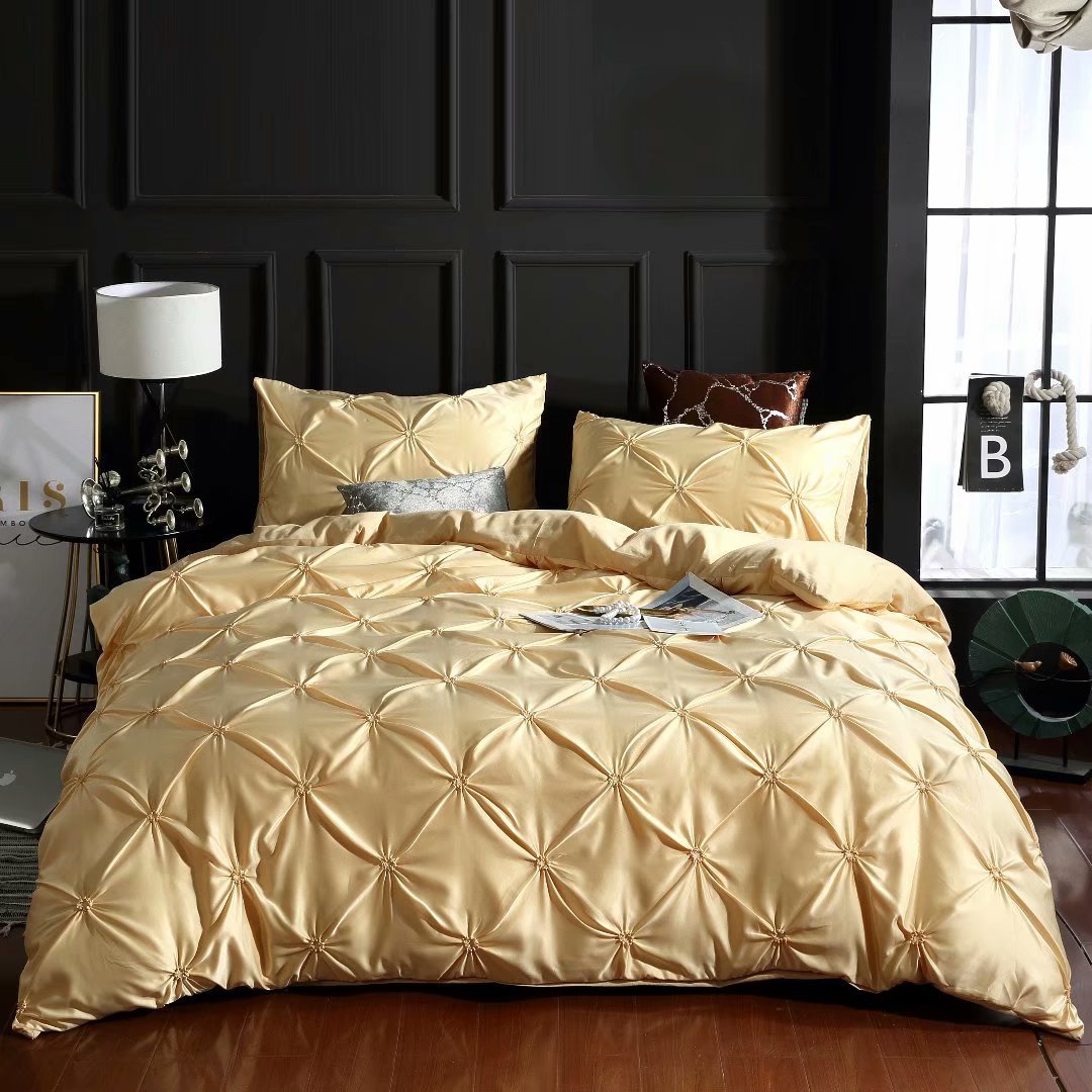 3 sets of double imitation silk Creamcolor
