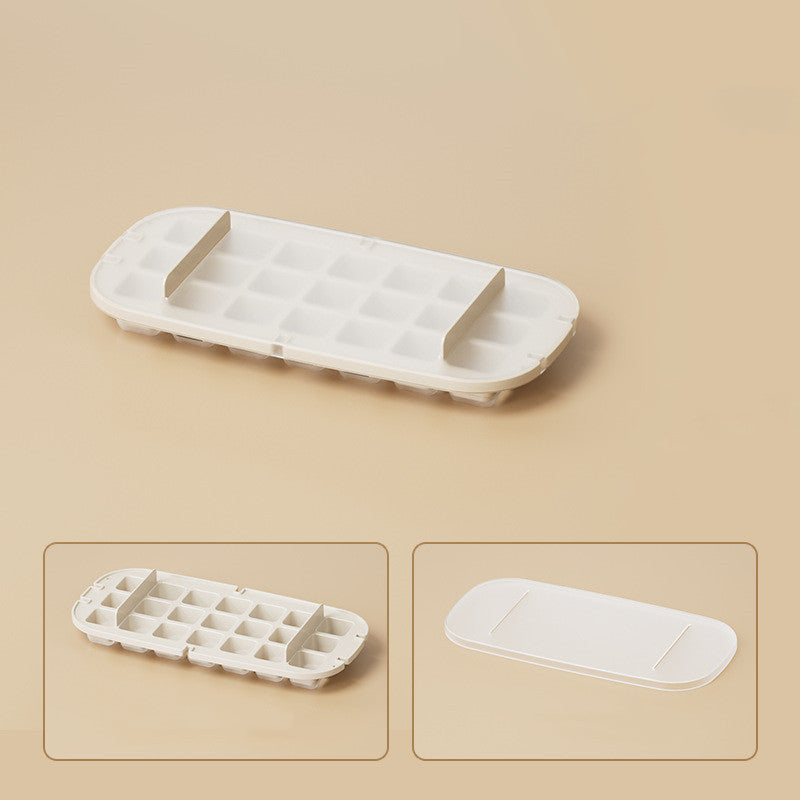 Ice Box Ice Cube Tray Grid High Capacity Food Grade Kitchen Gadgets Yellow Single box