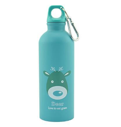 500ml Cartoon Animals Water Bottle Portable Sports Bottle Deer
