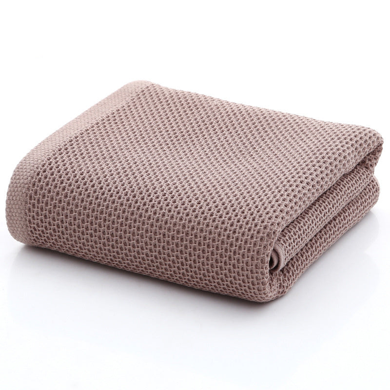 100% cotton honeycomb face towel Coffee 70x140cm