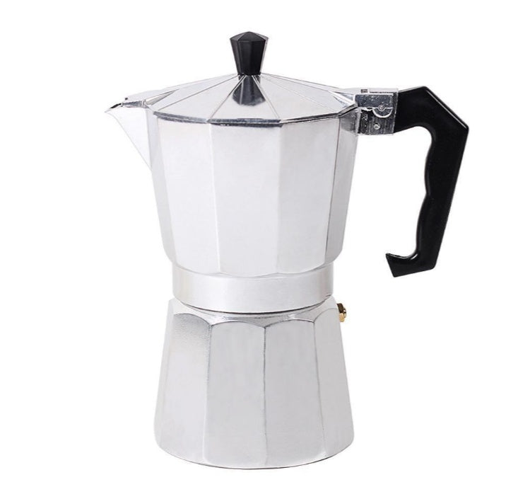Aluminum Mocha Pot Coffee Maker 100ml Silver