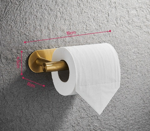 Single Bar Towel Rack Bathroom Hook Bathroom Pendant Paper Towel Holder Gold