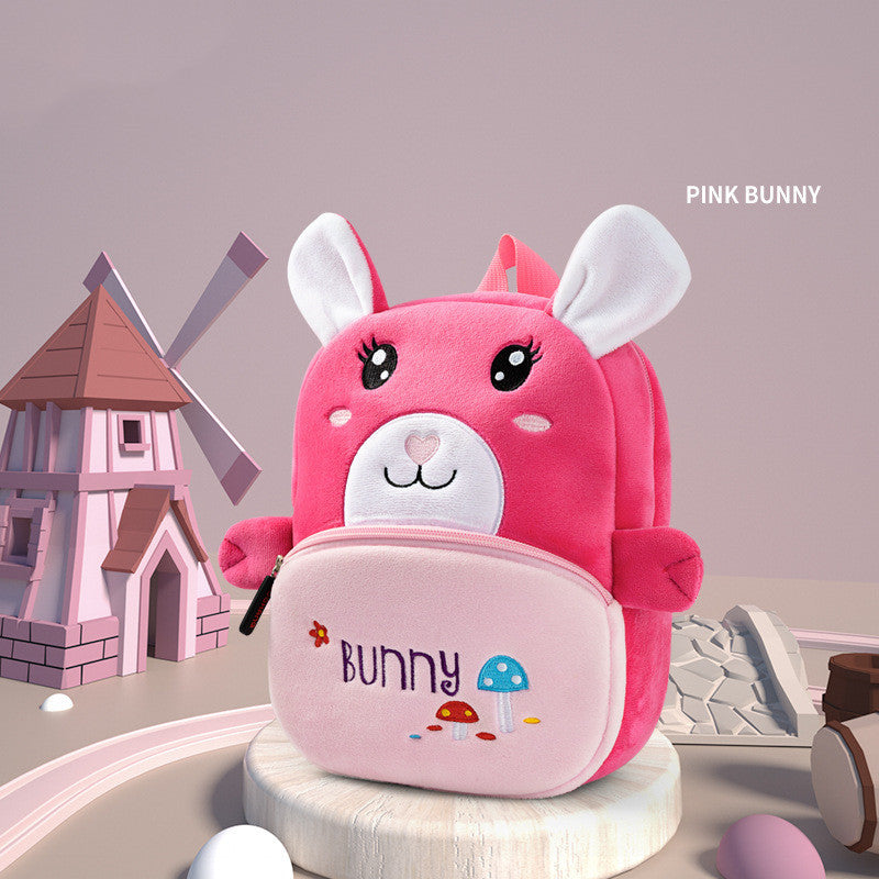 Kindergarten Boys And Girls Small Schoolbag Cute Children Backpack Rabbit