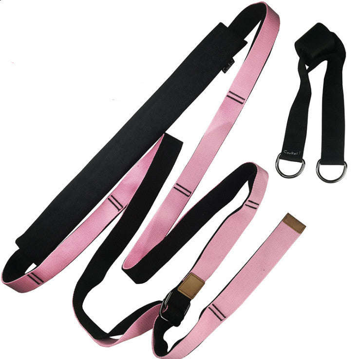 Yoga Strap Exercise Gym Belt Pink 3.8 cm