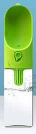 400ML Pet Dog Bottle Fedding Food Grade Plastic Outdoor Travel Portable DogDrinking Water Bottle Drop Tool Shipping green