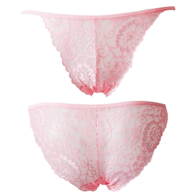 Sexy Underwear Women Lace Women's Underwear Briefs Briefs Pink One size