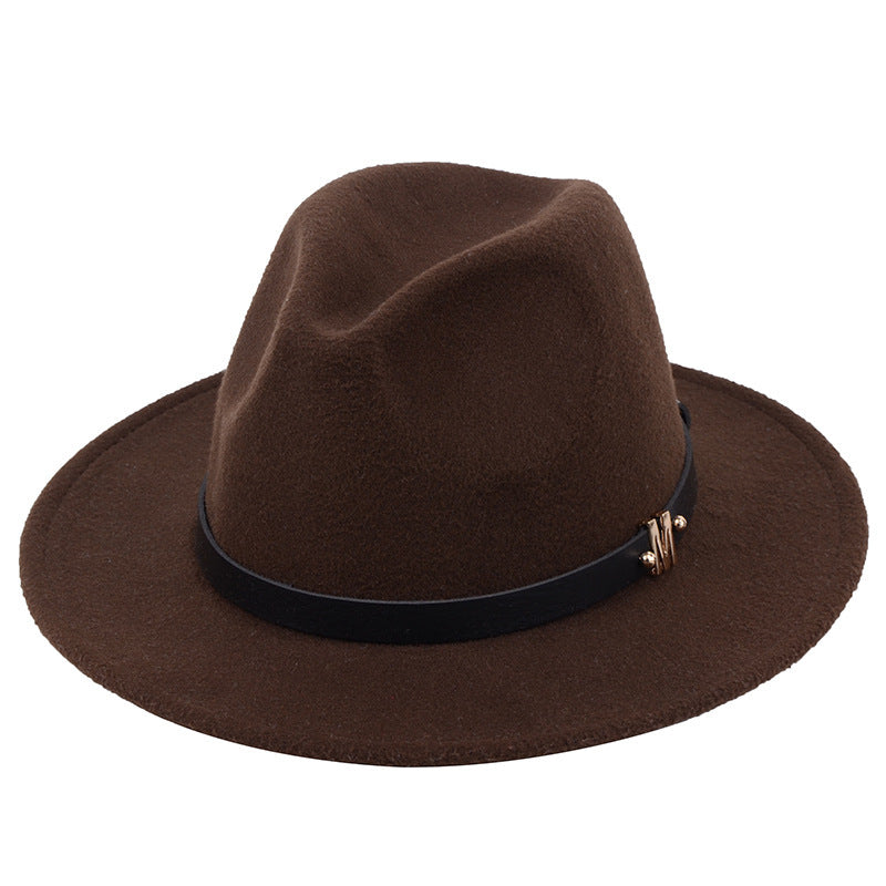 British black jazz hat Brown