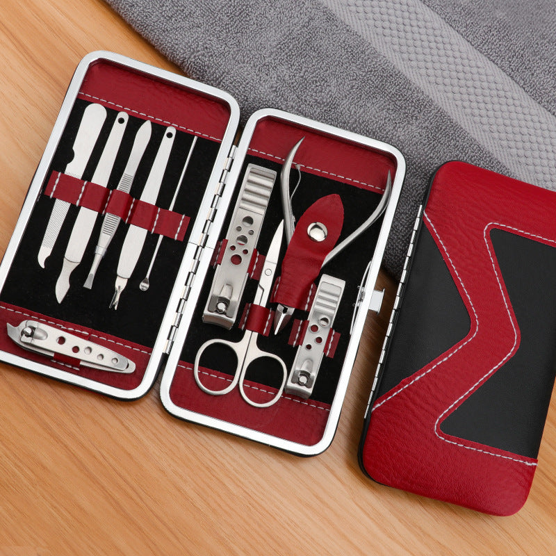 Stainless steel nail clippers nail clippers set Black