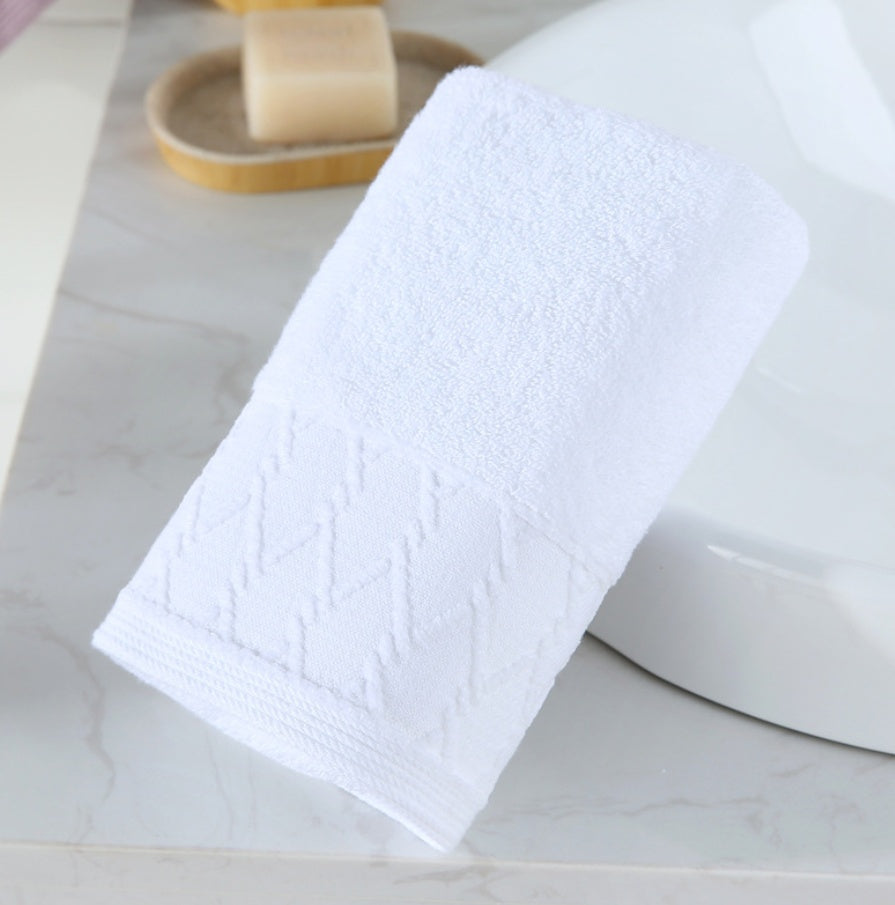Adult thickening wash towel Bullet white