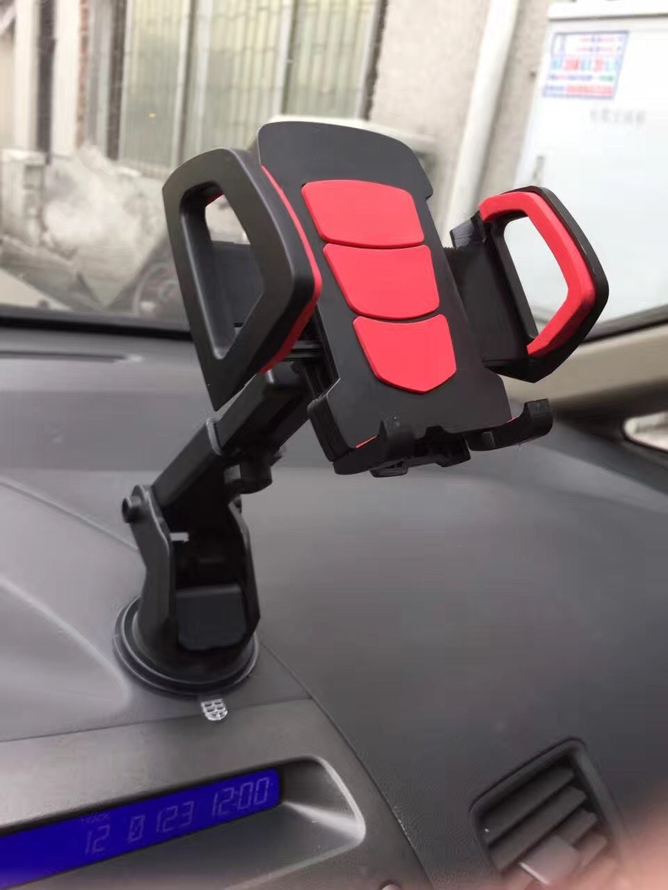 Mobile phone bracket long rod sucker for mobile phone support vehicle Red