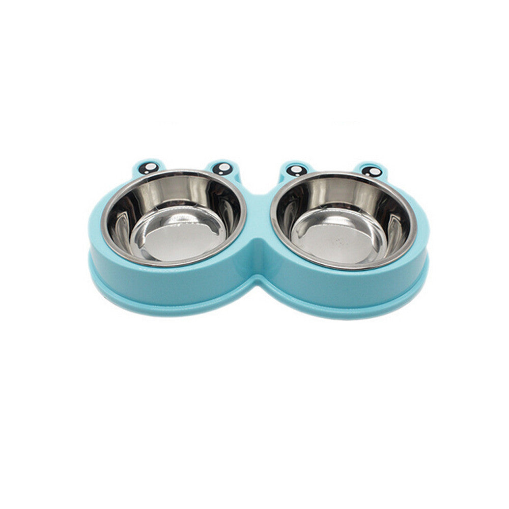 Food Bowl Pet Food Container Blue Q1pc