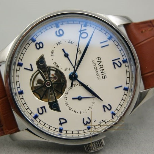 Parnis shop watch men's watch Brown